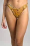 Calcinha De Biquíni Malibu Animal Print Marrom