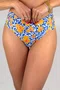 Calcinha De Biquíni Praia Brava Floral Amarelo