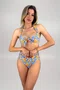 Calcinha De Biquíni Praia Brava Floral Amarelo