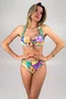 Calcinha De Biquíni Praia Brava Floral Lavanda