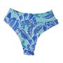 Calcinha De Biquíni Quatro Ilhas Folhas Azul