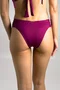Calcinha De Biquíni Bordô com Franzido Lateral Trancoso | Ilha Bikini