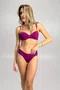 Calcinha De Biquíni Bordô com Franzido Lateral Trancoso | Ilha Bikini