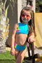 Conjunto Infantil Recortes Azul Celeste