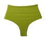 Hot Pants Com Detalhes Laterais Texturizado Verde