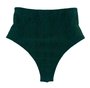 Hot Pants Semi Fio Texturizada Verde Musgo