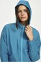 Jaqueta Cropped  Alto Giro Azul Petróleo