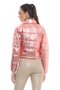Jaqueta Puffer Metalizada Rosé