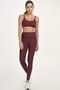 Legging Elástico Personalizado Alto Giro Marsala