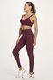 Legging Elástico Personalizado Alto Giro Marsala