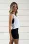 Regata Cropped Sofia Branca IB SPORT