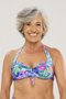 Sutiã Biquíni Bombinhas Azul Flores