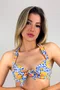 Sutiã Biquíni Bombinhas Floral Amarelo