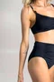 Sutiã Biquíni Franzido Preto Firenze | Ilha Bikini