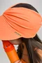 Viseira Turbante Infantil Laranja